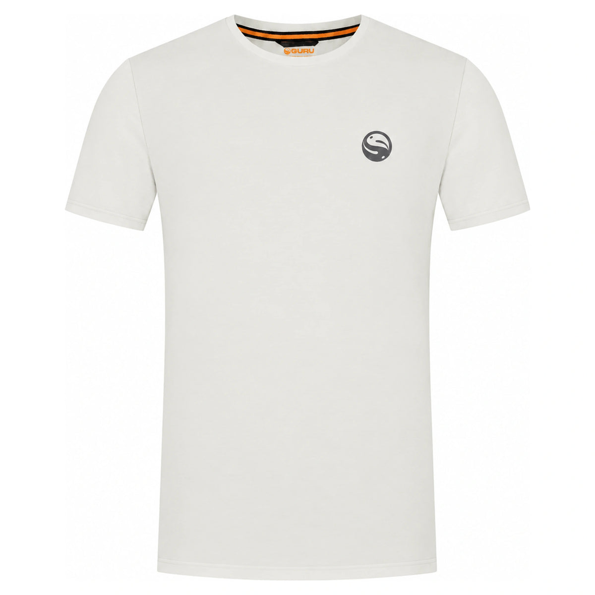 Guru Waves lichtgrijs T-shirt met klein grijs borstlogo