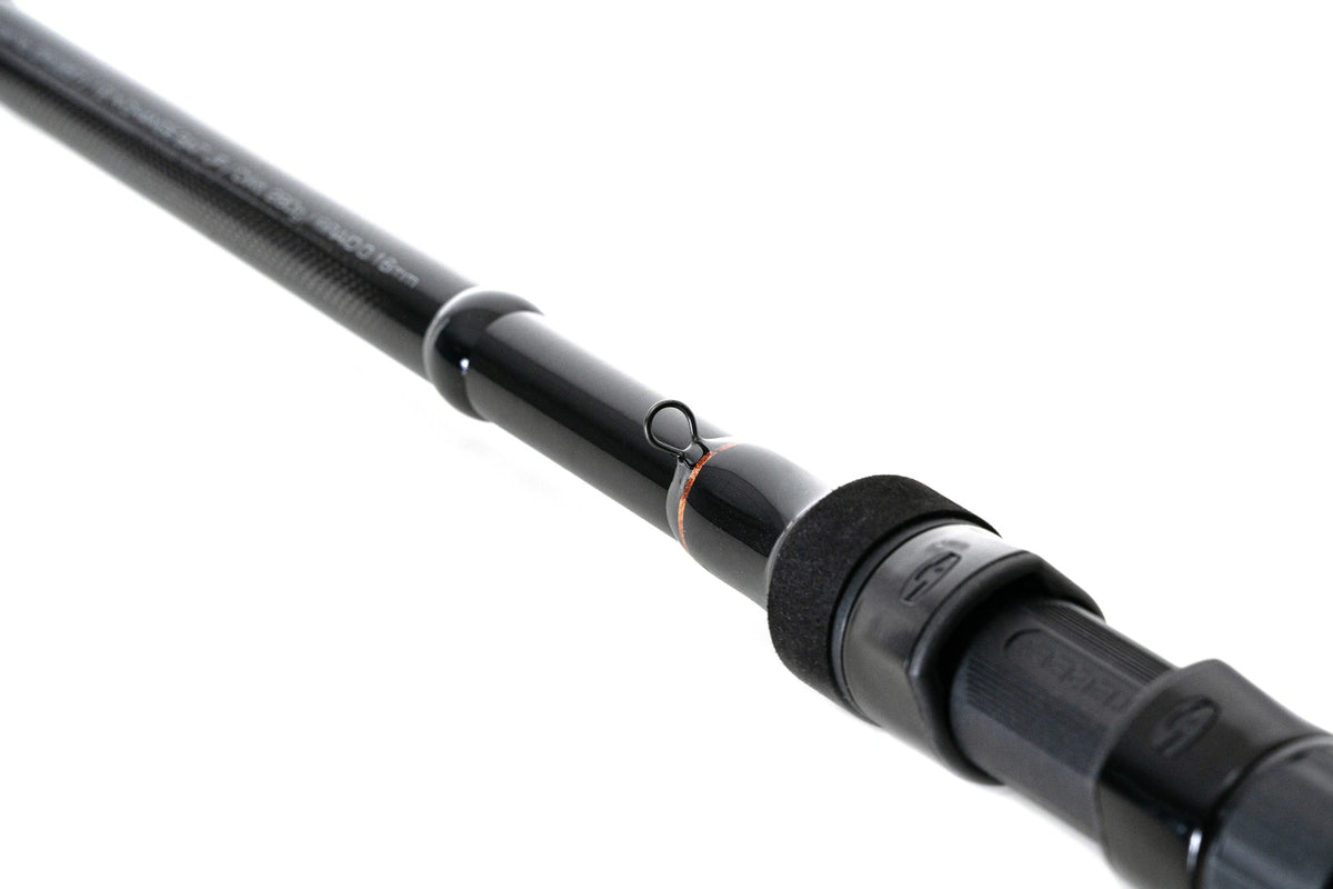 Guru X-Change Bait Up, detail van hengelblank, haakhouder en molenhouder