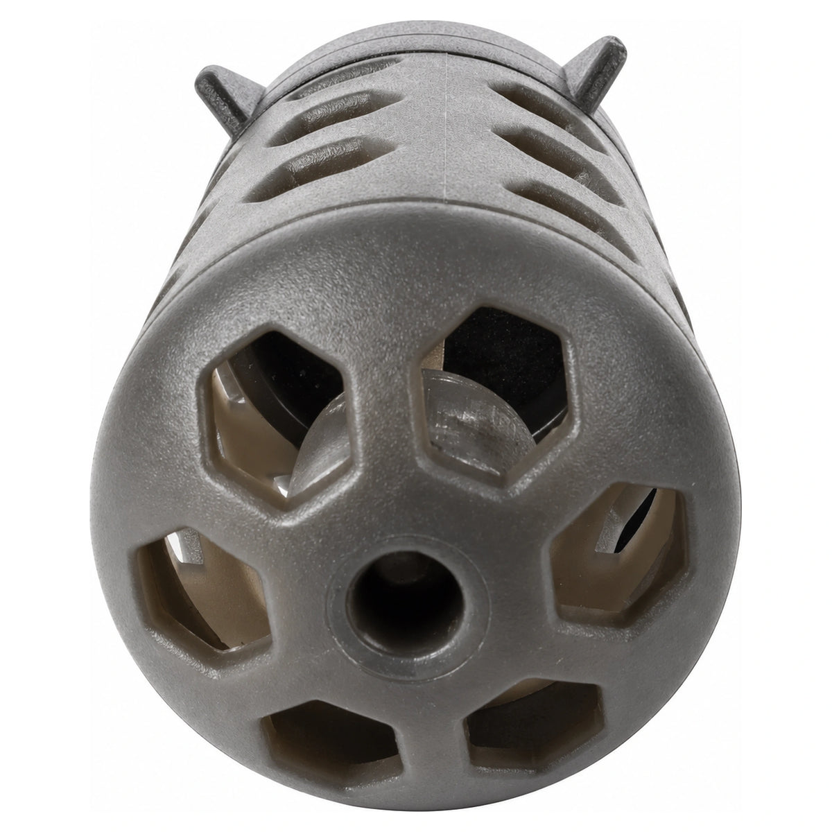 Korum Floating Feeder K0320069 – detail van de geperforeerde bodem en centrale opening