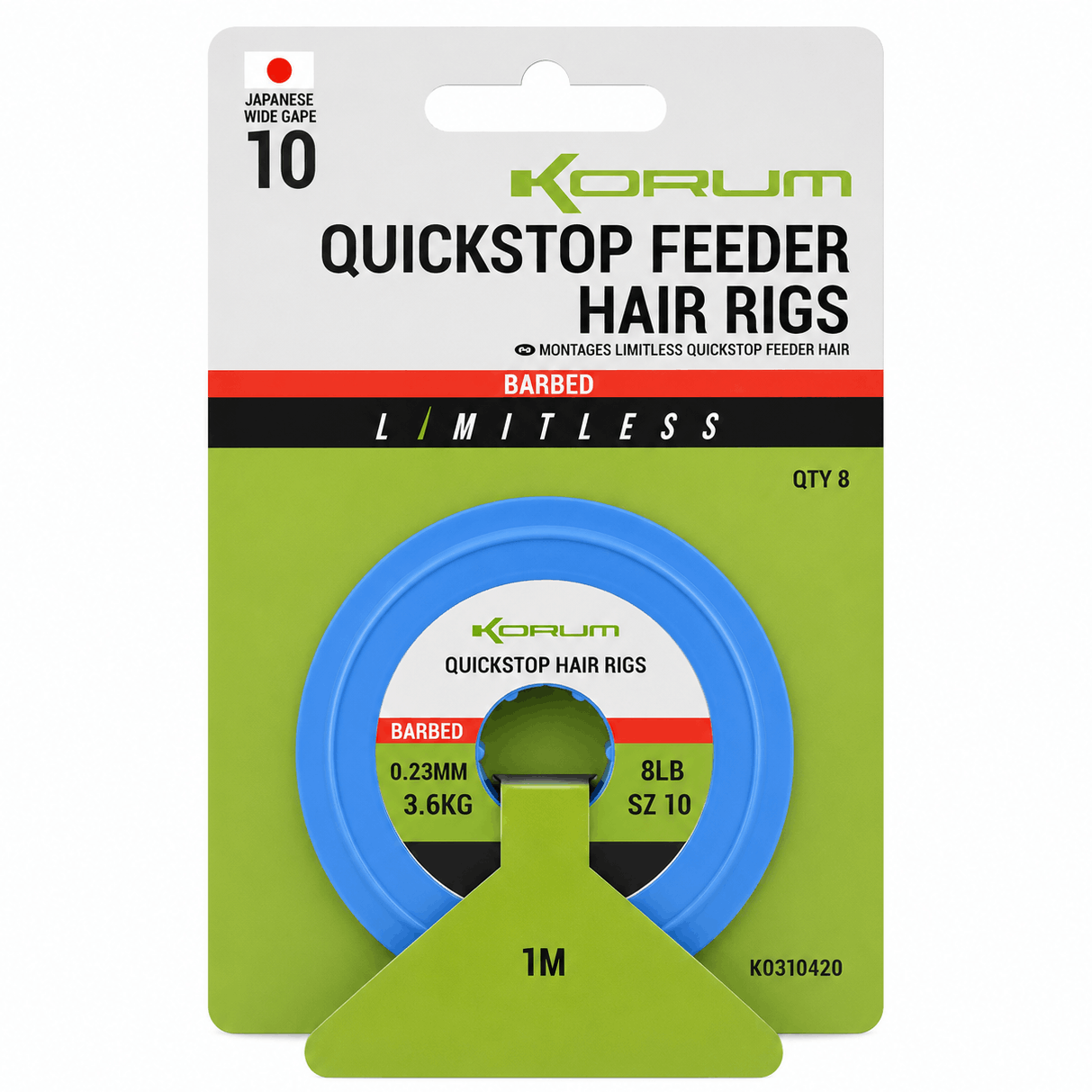 korum-limitless-quickstop-feeder-hair-rigs-barbed-1m-023mm-size-10