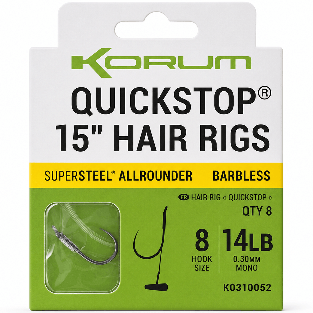 korum-quickstop-hair-rigs-supersteel-allrounder-barbless-barbeel-onderlijnen-size-8-030mm