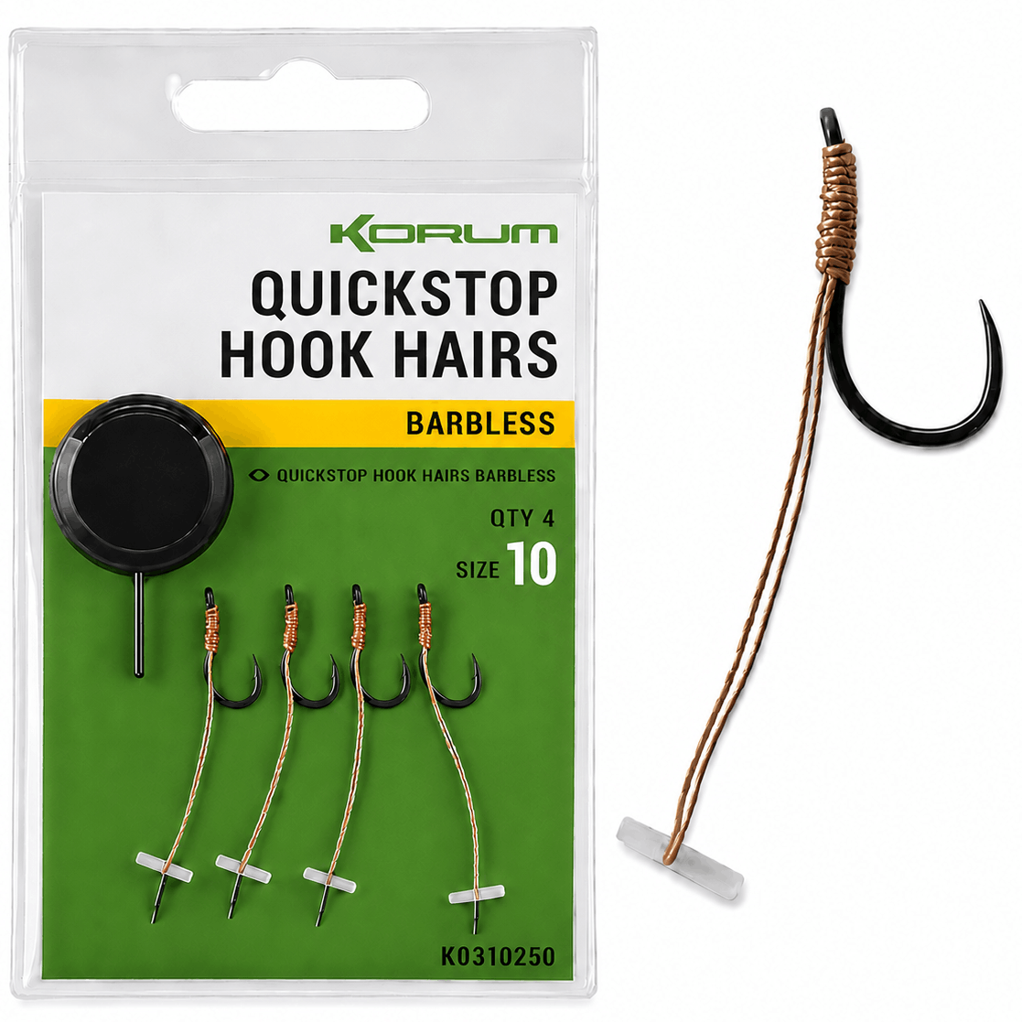 korum-quickstop-hook-hairs-barbless-size-10