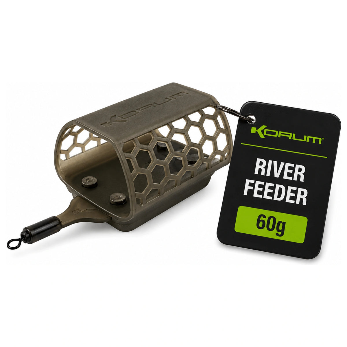 Korum River Feeder voerkorf van 60 gram met honingraatopeningen