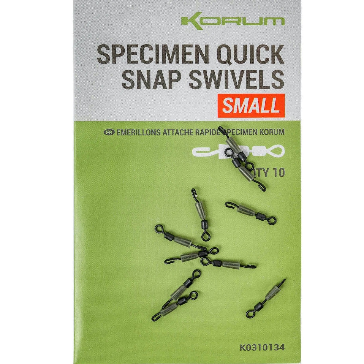 Korum specimen quick snap swivels small