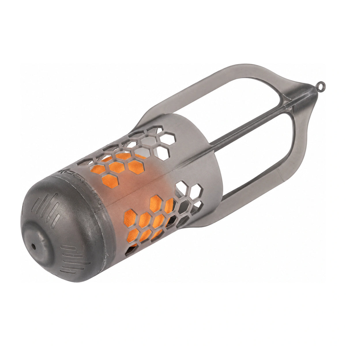 Korum Surface Feeder Float K0320112 – grijze voerkorf met oranje EVA-bal in ingedrukte positie