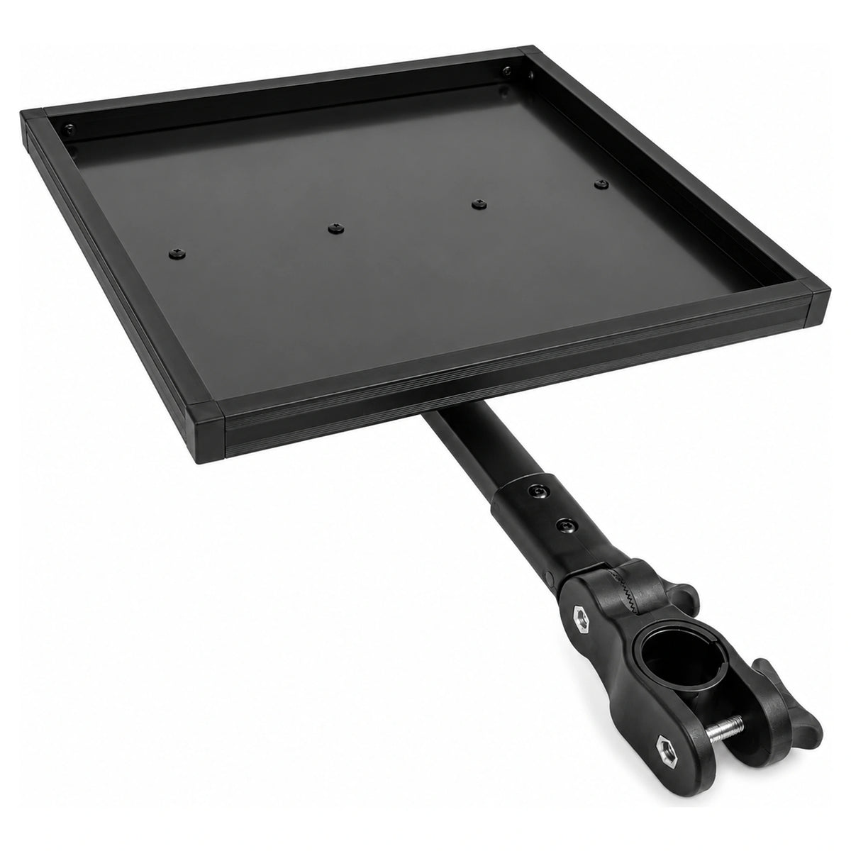 Korum Tackle Tray gemonteerd als compacte aastafel