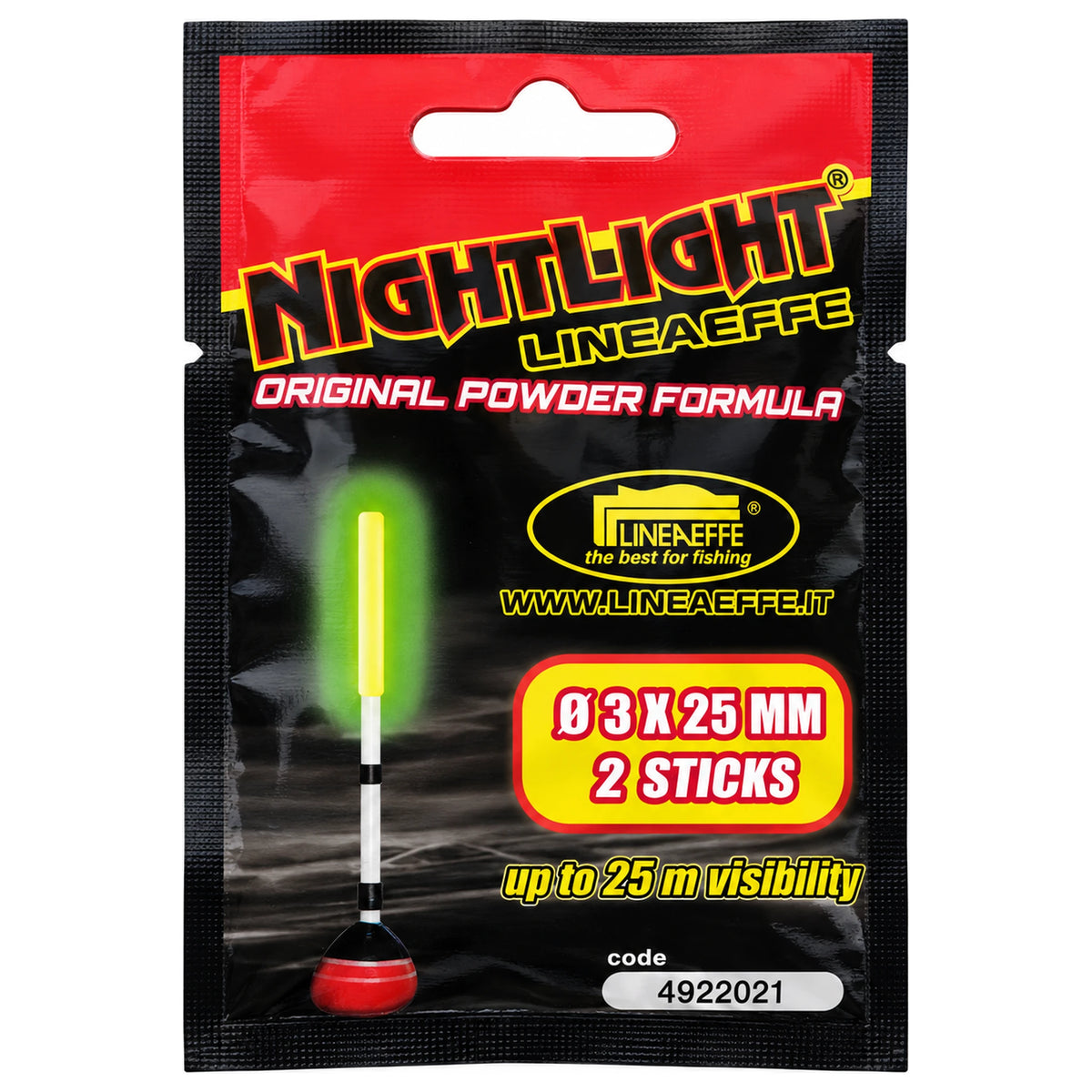 Lineaeffe Nightlight 4922021 – verpakking met 2 lichtstaafjes van 3 × 25 mm