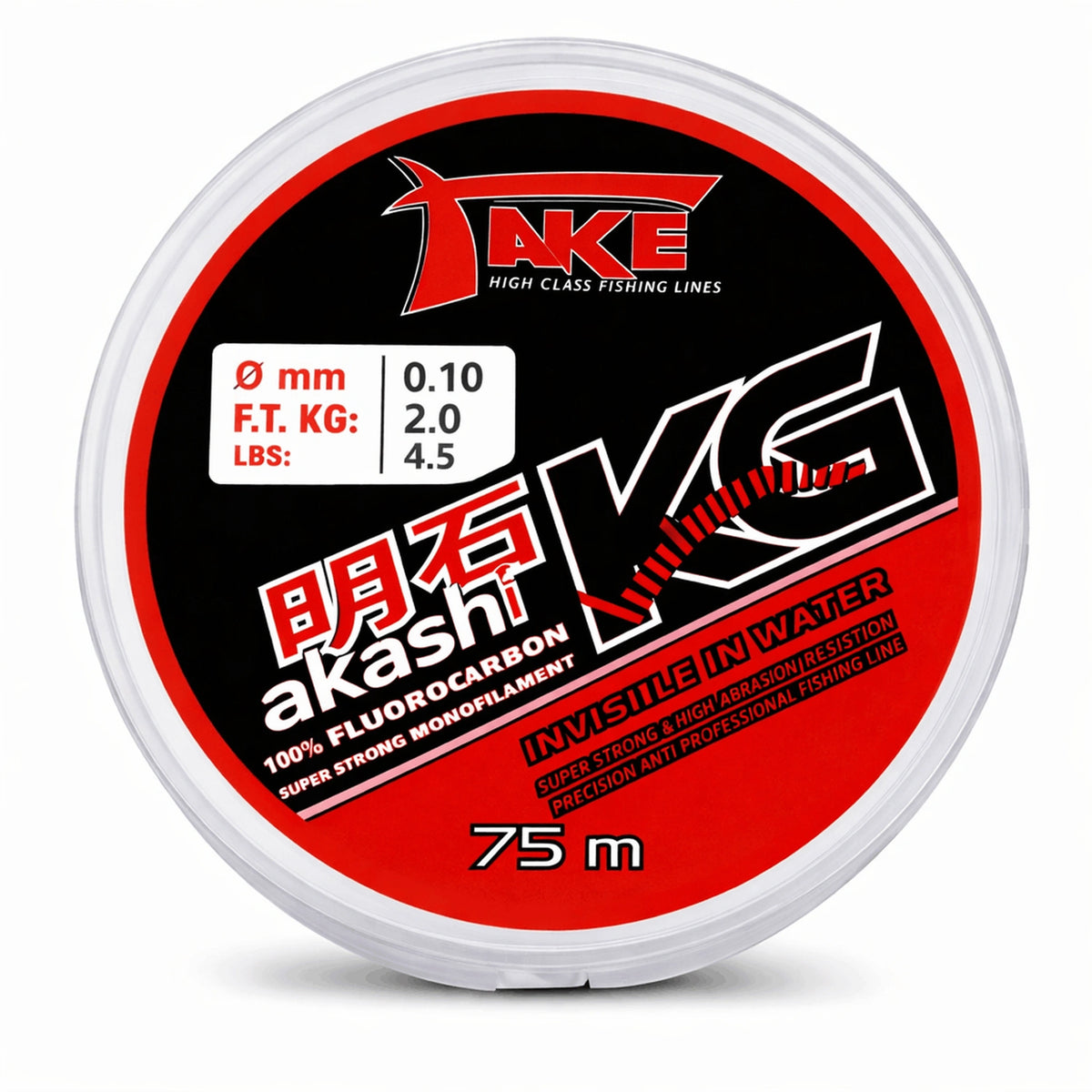 TAKE Akashi Kilo 75 m – vislijnspoel 0.10 mm