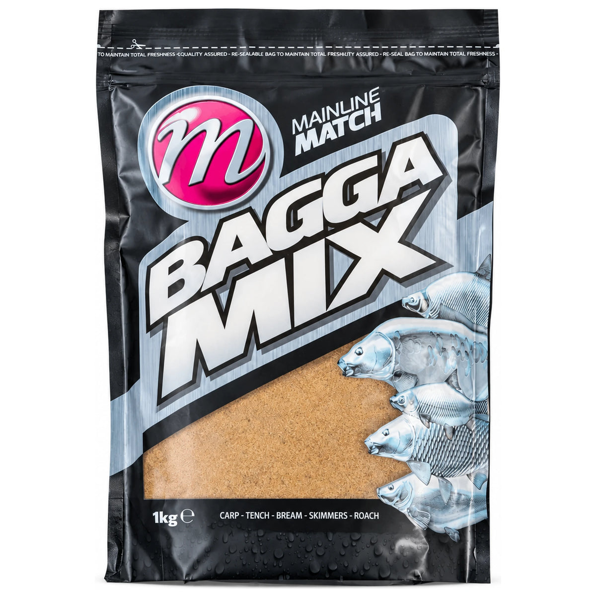Mainline Bagga Mix Groundbait 1kg Natural