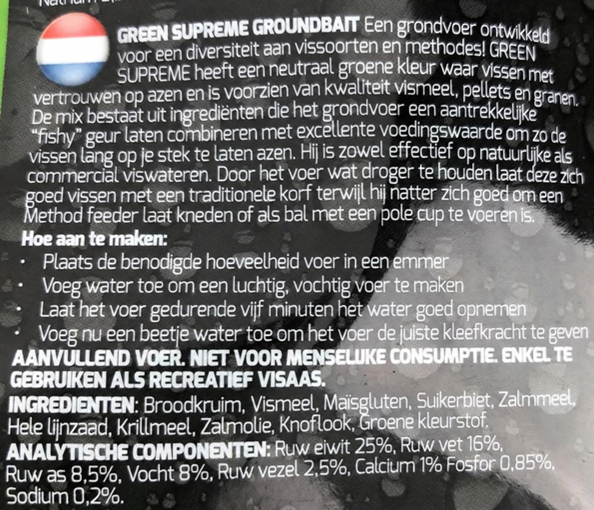 Mainline Green Supreme grondvoer – productinformatie, bereiding en ingrediënten