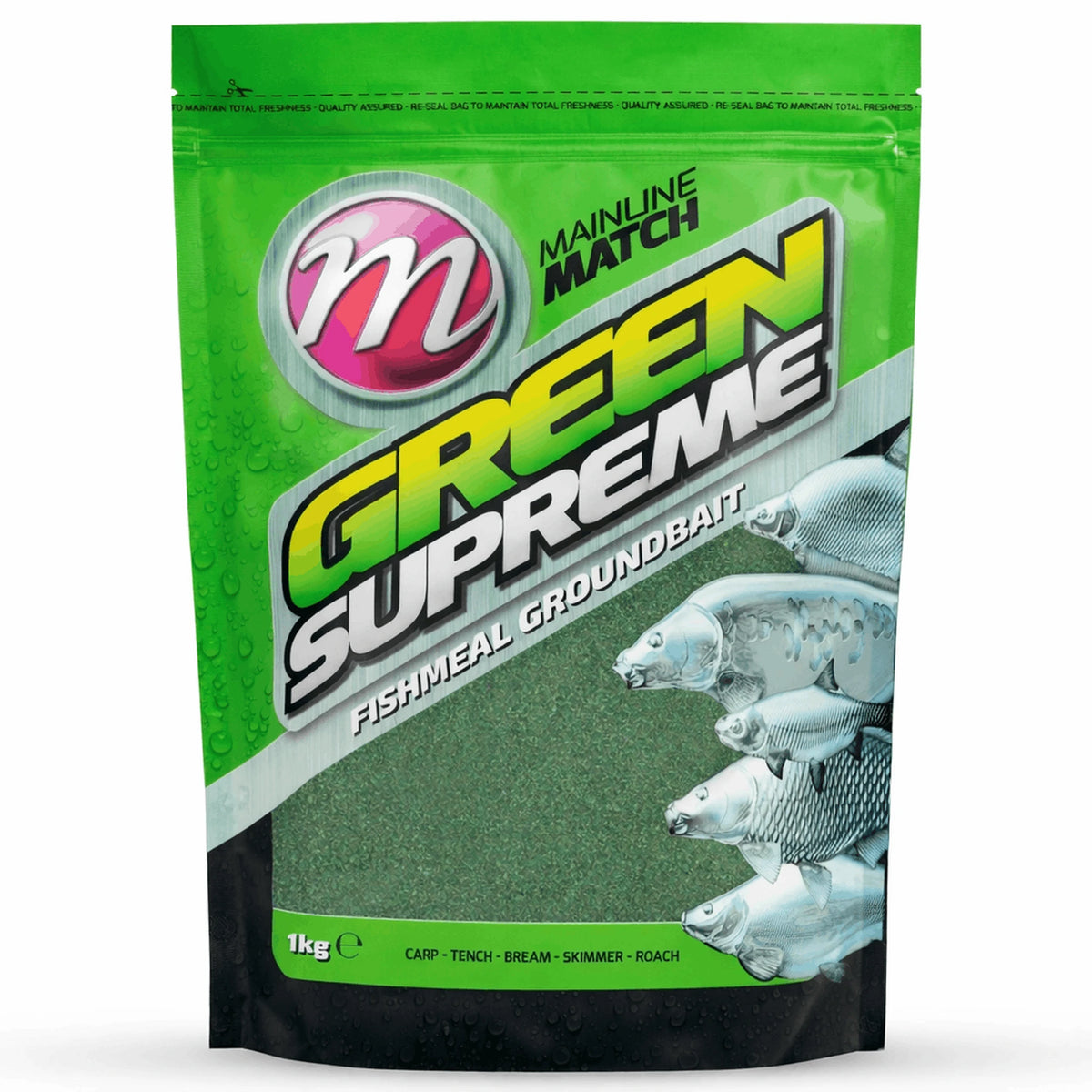 Mainline Green Supreme 1kg – groen grondvoer met vismeel