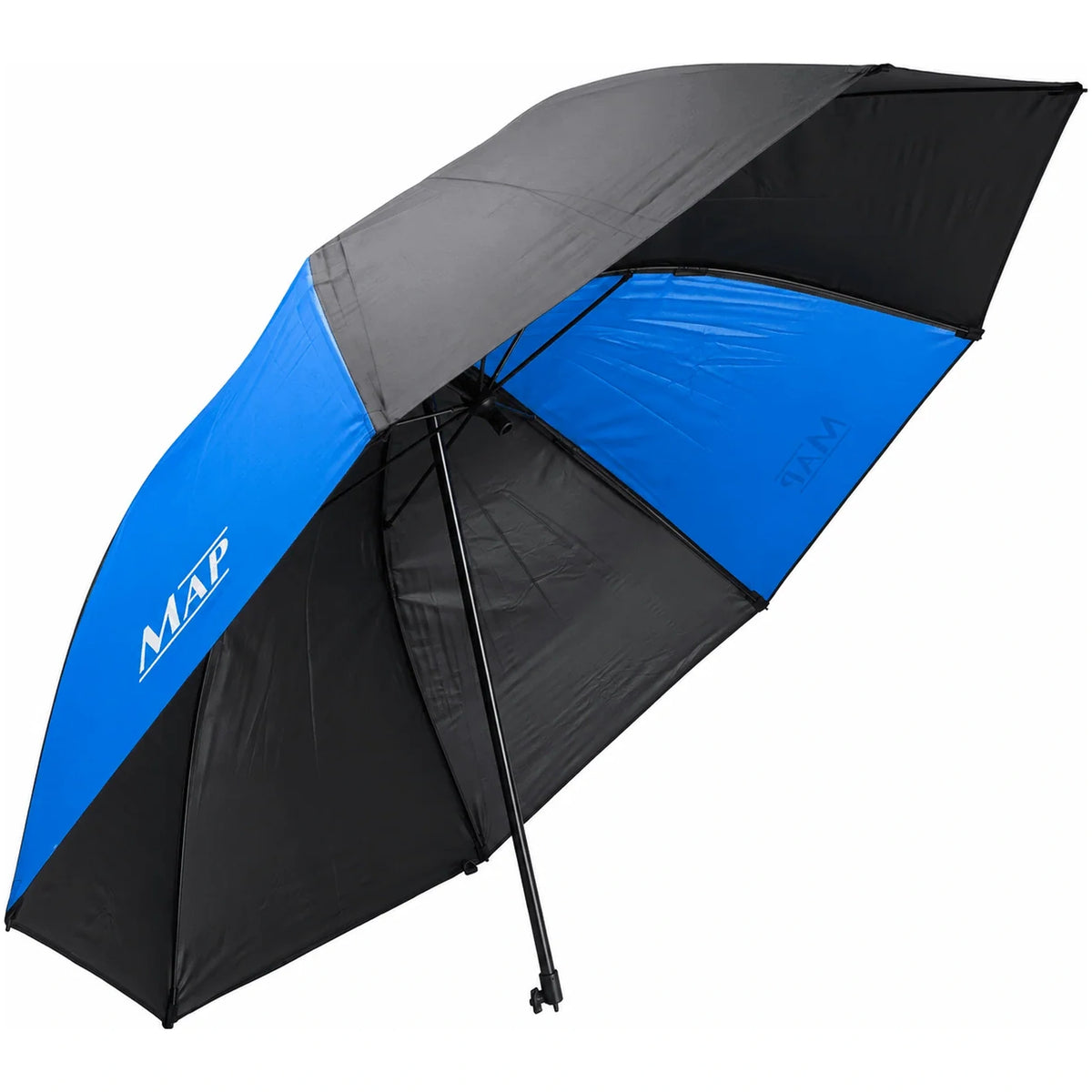 MAP 50 inch Nubrolli Umbrella – onderzijde met gebogen kap en centrale stok