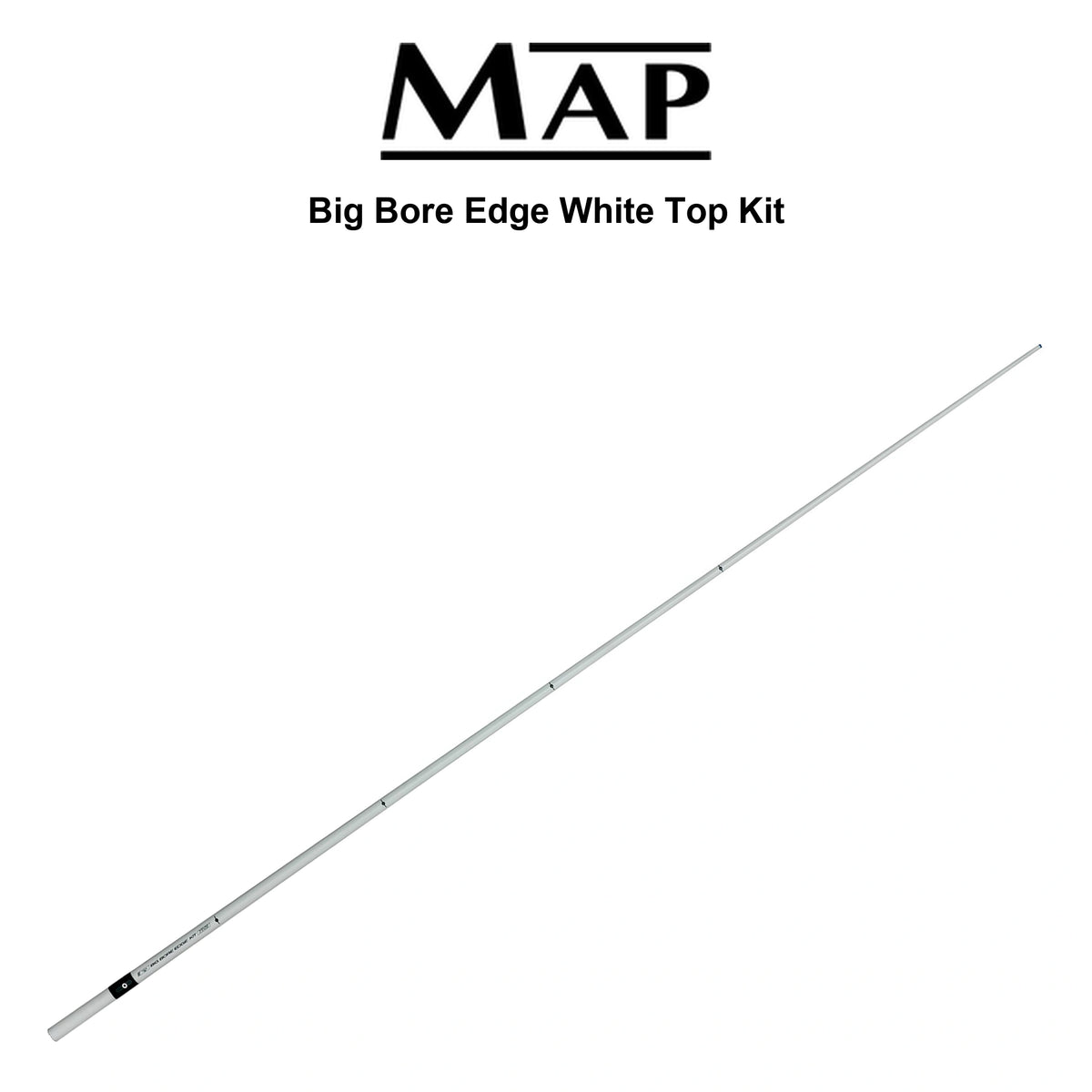 MAP Big Bore Edge White Top Kit – witte eendelige topset met zijtrekker en dieptemarkeringen