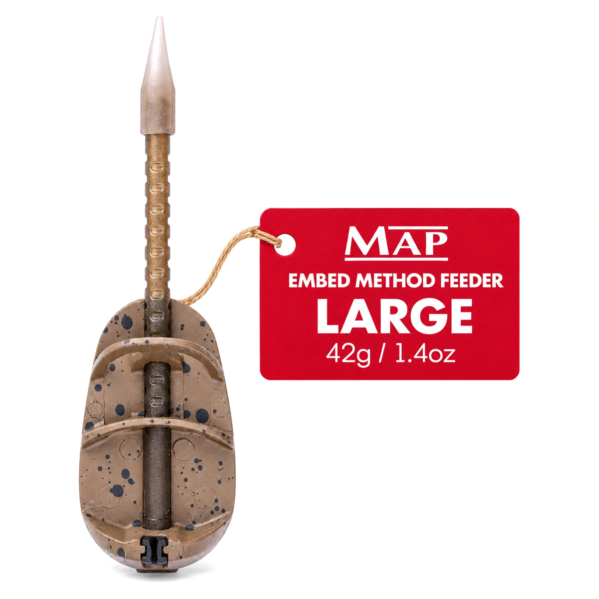 MAP Embed Method Feeder – Large 42g methodfeeder met rood presentatielabel