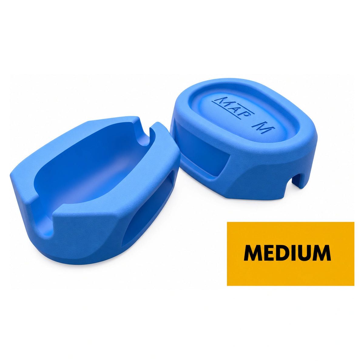 MAP Embed Method Feeder Mould Medium – binnenzijde en onderzijde van de blauwe siliconen methodmal