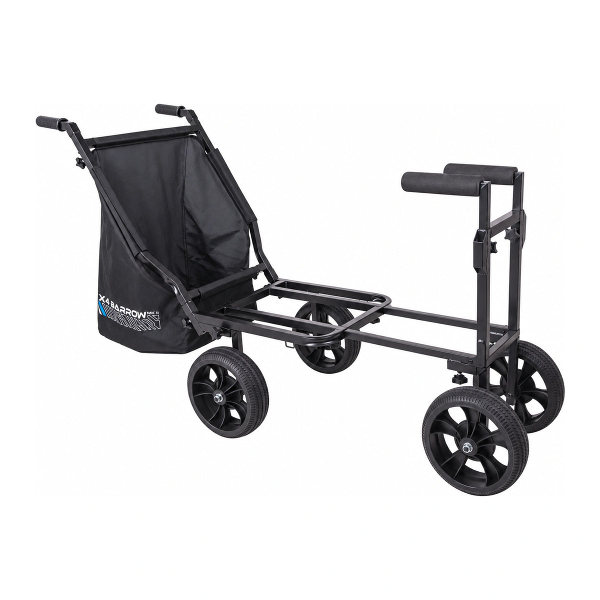 MAP X4 Barrow MK2 SB0076 – vierwielige transportkar met uitschuifbaar frame en achtertas