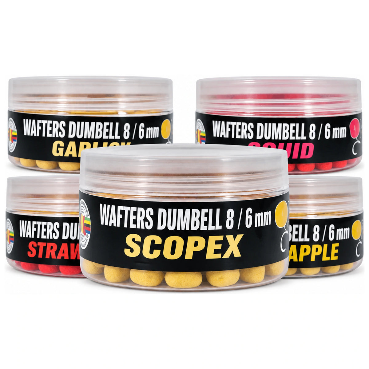 Marcel Van Den Eynde Dumbbell Wafters 8 x 6 mm in vijf smaken