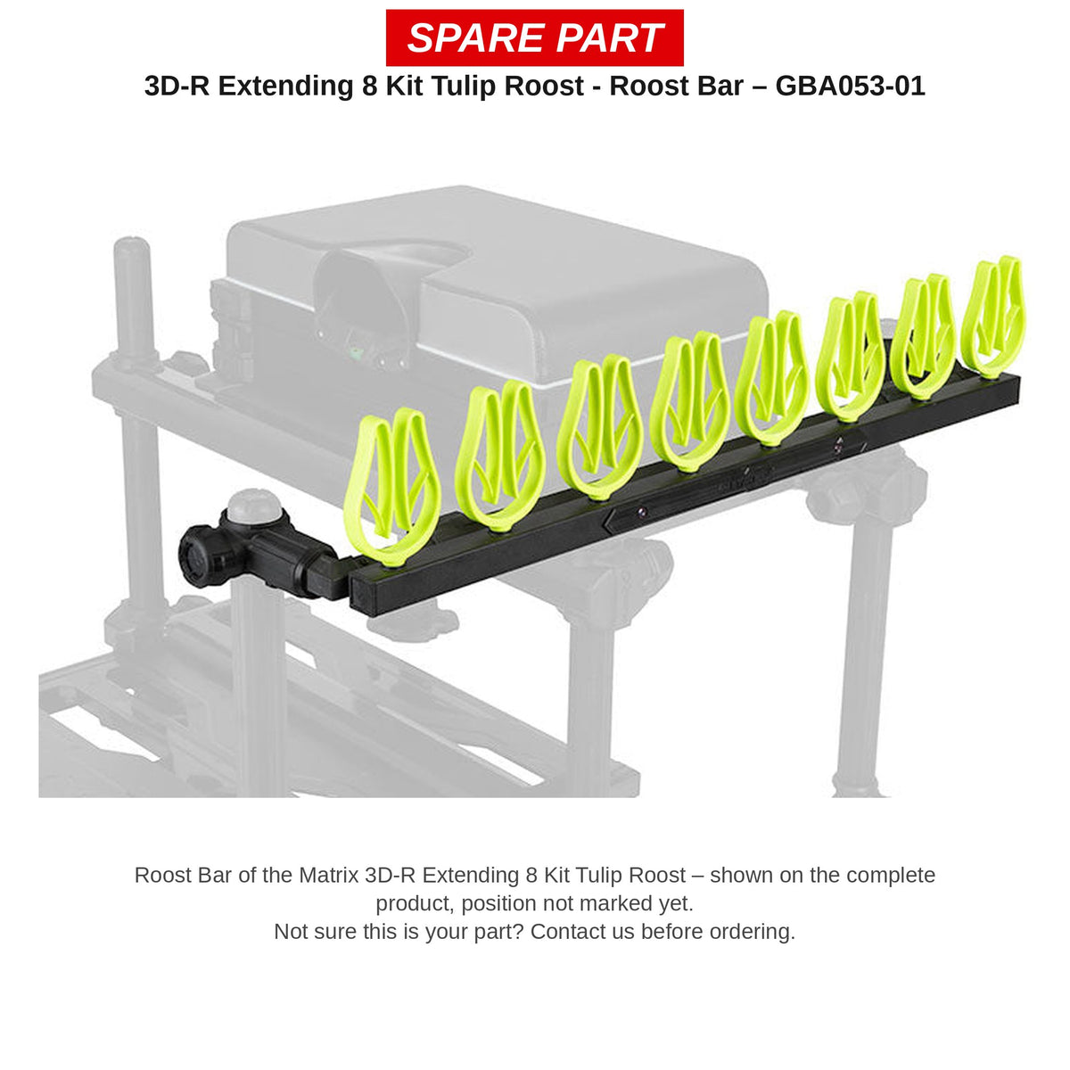 Matrix 3D-R Extending 8 Kit Tulip Roost - Roost Bar – Steunbalk voor 3D-R Extending 8 Tulip Roost