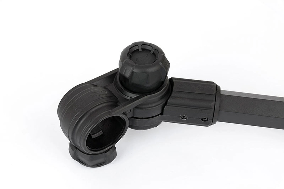 Matrix 3D-R Mega Feeder Arm – detail van pootklem en draaiknop