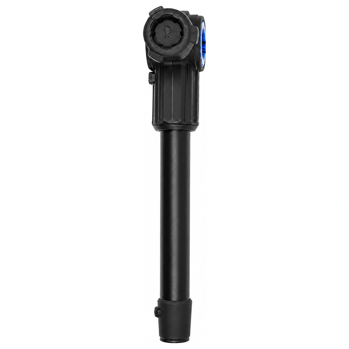 Matrix 3D-R leefnetsteun – zwarte verticale arm met draaiknop en blauwe inzet