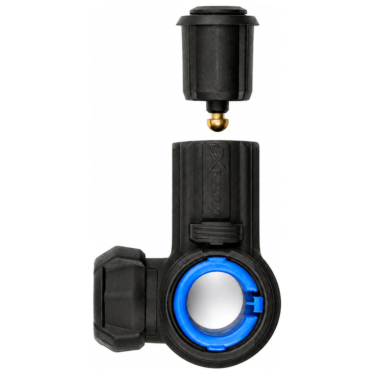 Matrix 3D-R Keepnet Arm Short MK2 met zwarte klem en blauwe inzet