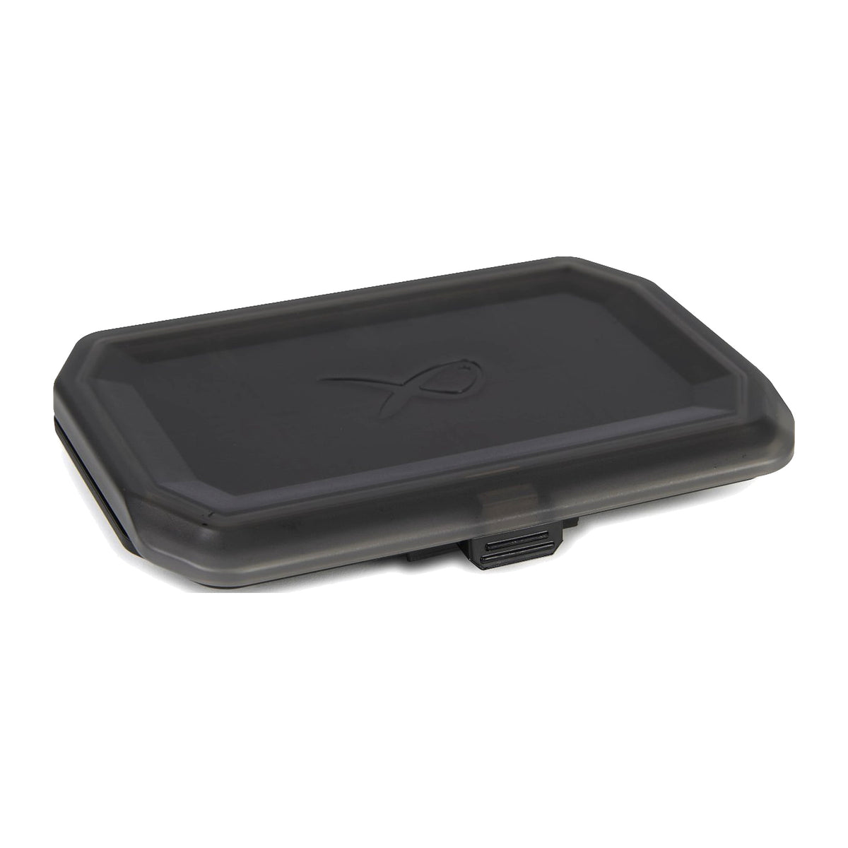 Matrix 8 Compartment Shallow Accessory Box – gesloten ondiepe opbergbox met deksellogo en sluitclip