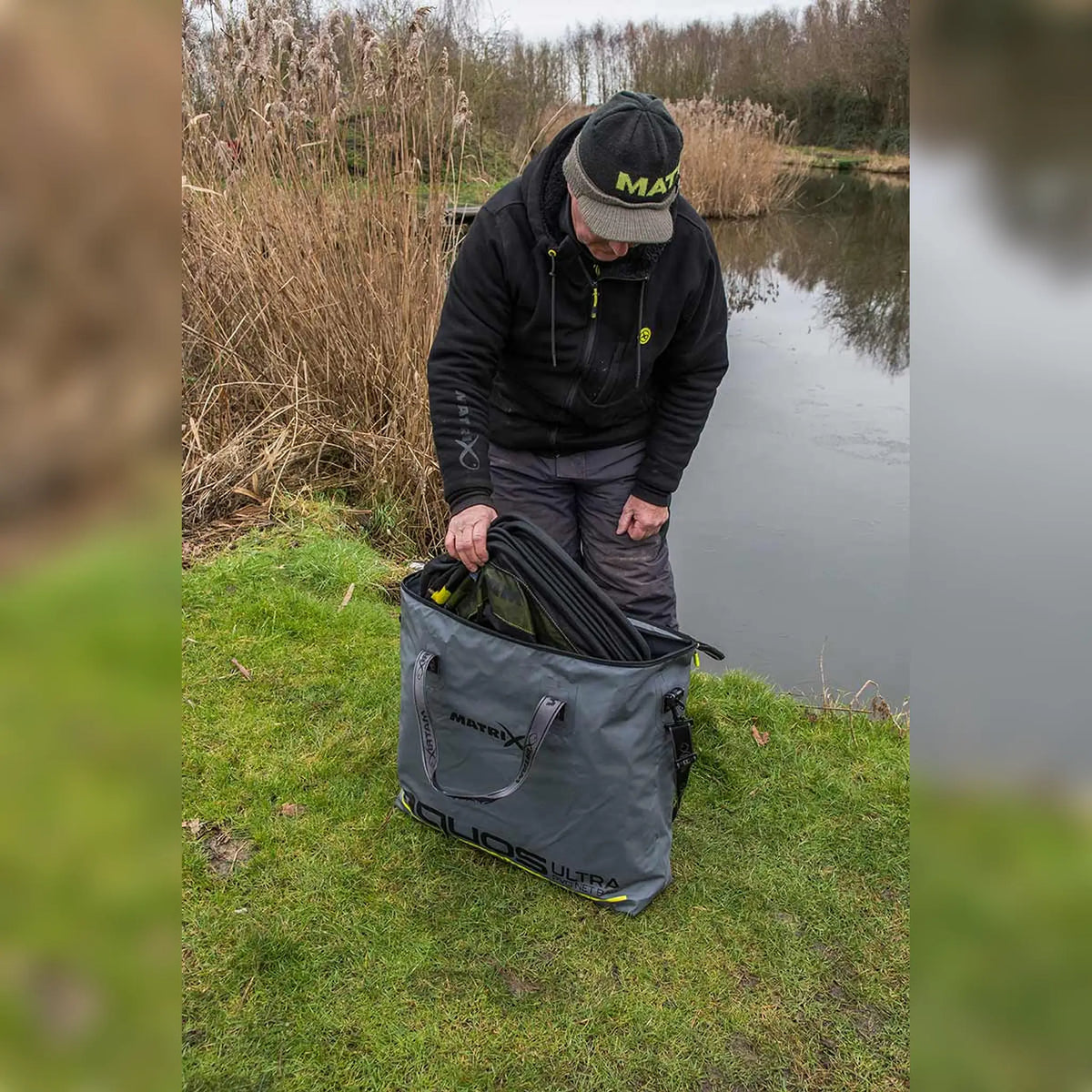 Matrix Aquos PVC Net Bag – leefnetten inladen aan de waterkant