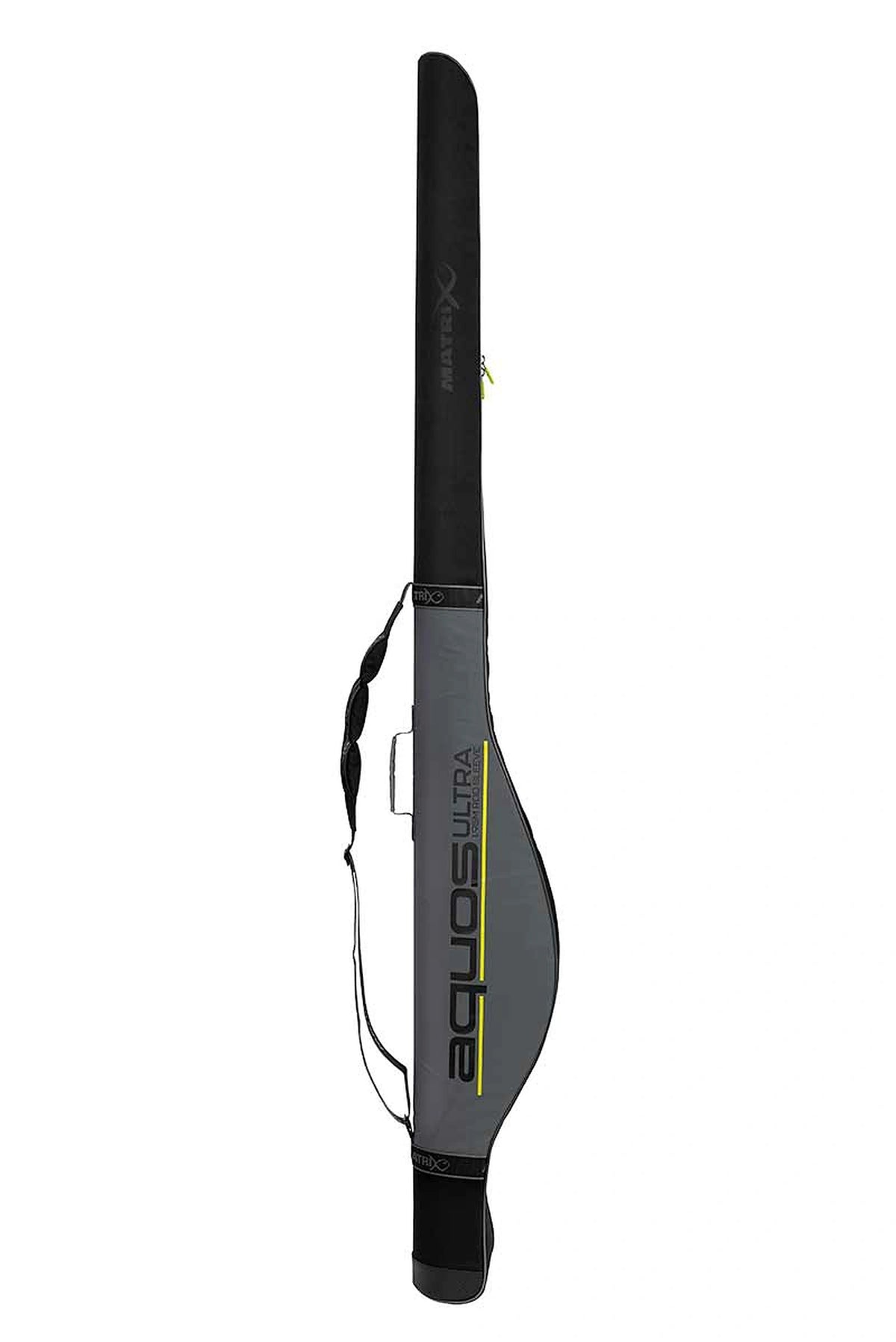 Matrix Aquos Ultra 2 Rod Sleeve 195 cm – volledig zijaanzicht van het gesloten foedraal met handgreep en schouderriem