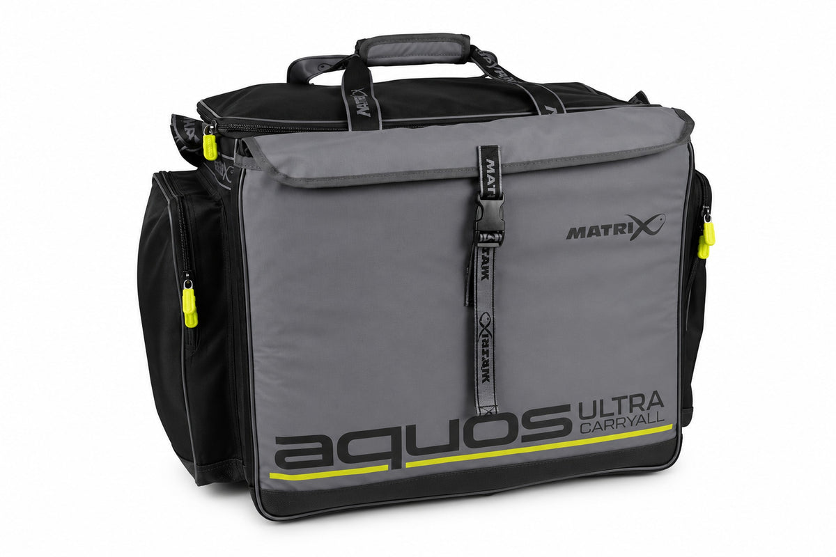 Matrix Aquos Ultra Carryall – vrijstaand vooraanzicht met zijvakken en handgrepen