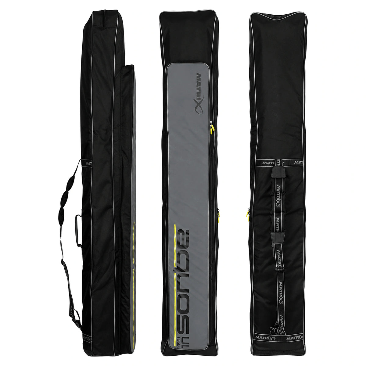 Matrix Aquos Ultra Rod Holdall hengelfoedraal, zij-, voor- en achteraanzicht