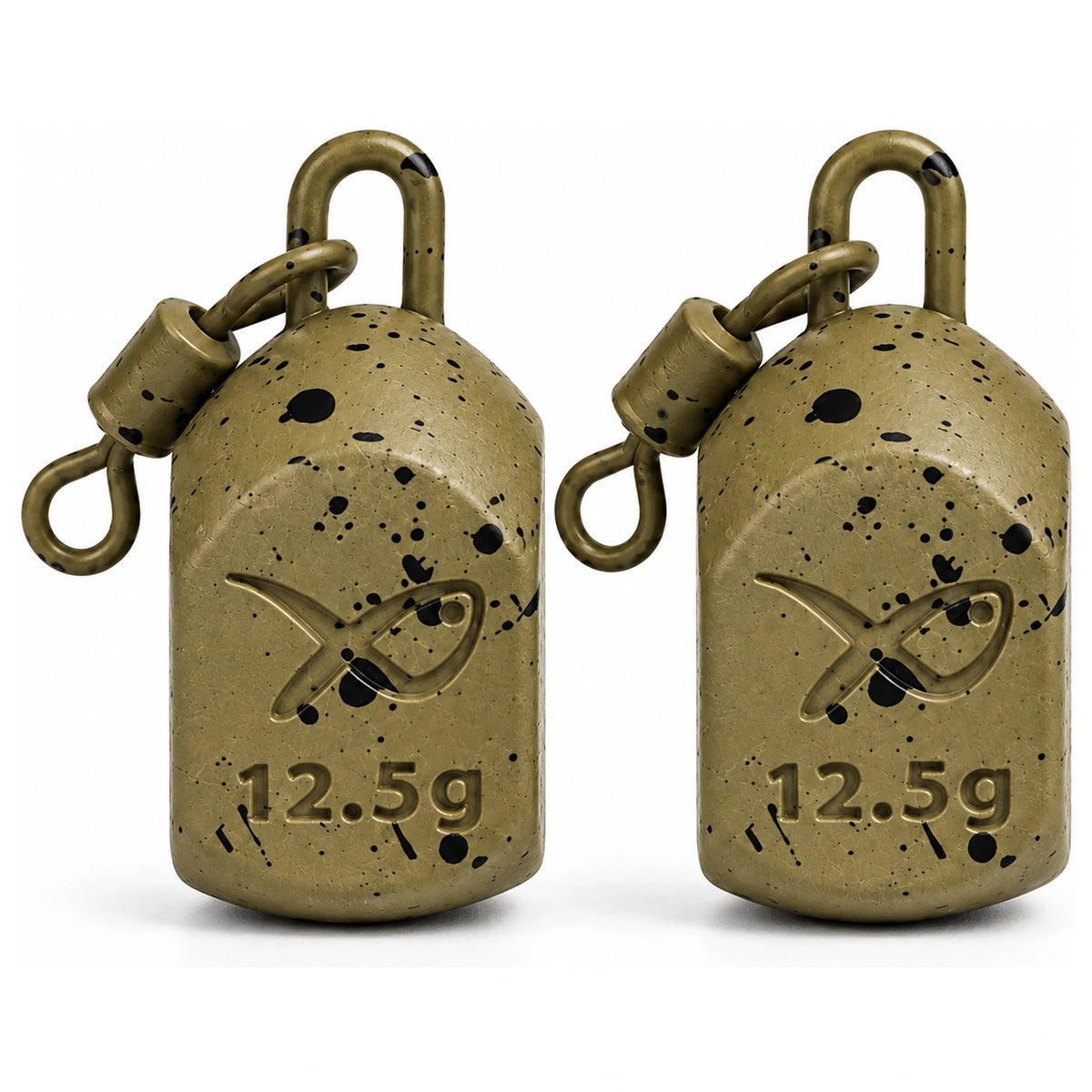 Twee gevlekte Matrix Bottle Bombs met wartels en reliëfopdruk 12.5g
