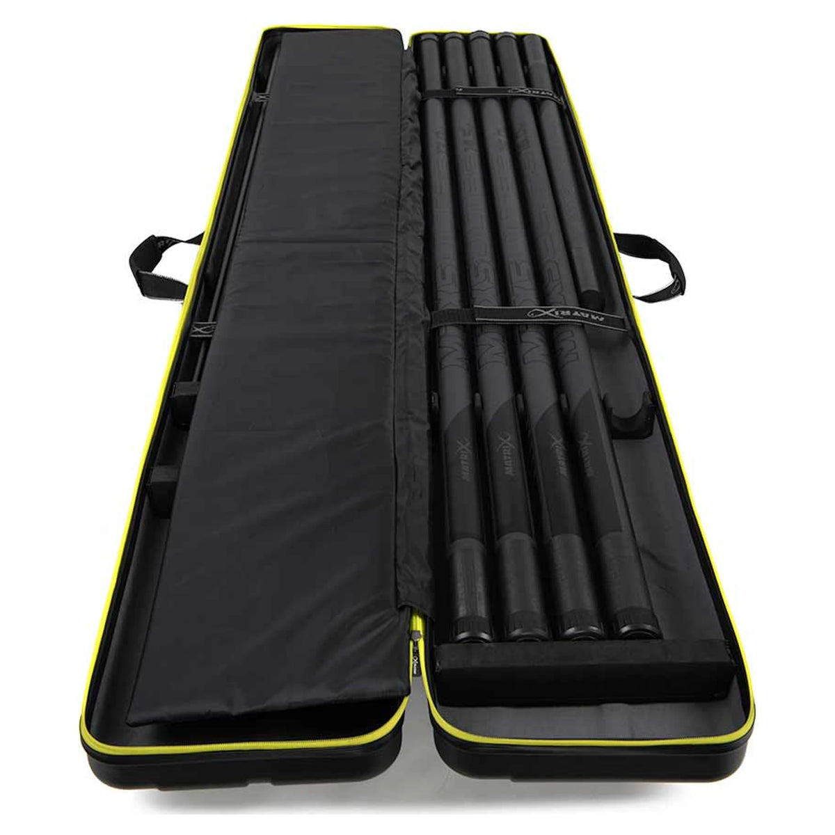 Matrix Duralite Pro XL Pole Case GLU180 – open hardcase met scheidingswand links