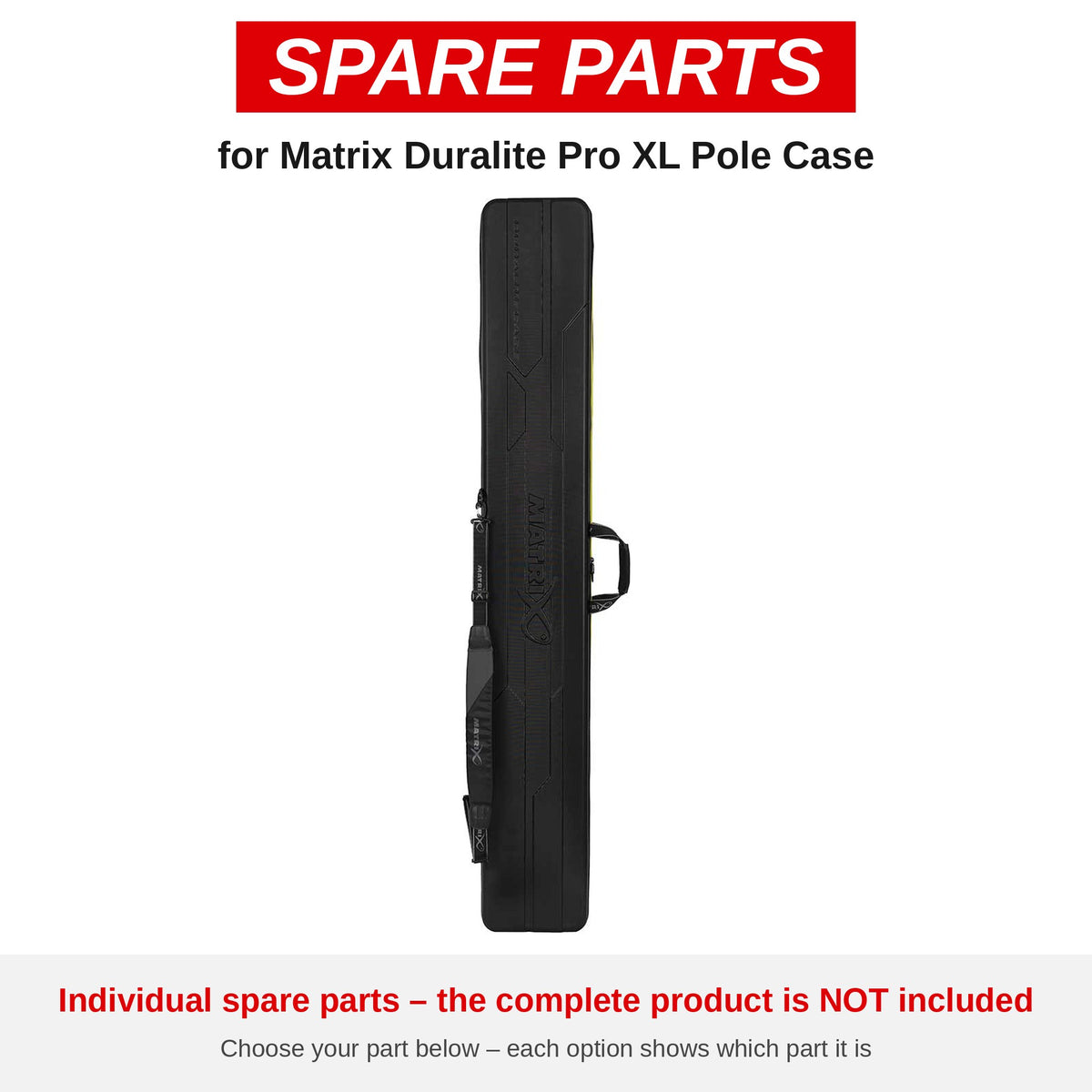 Matrix Duralite Pro XL Pole Case – onderdelen (GLU180-01)