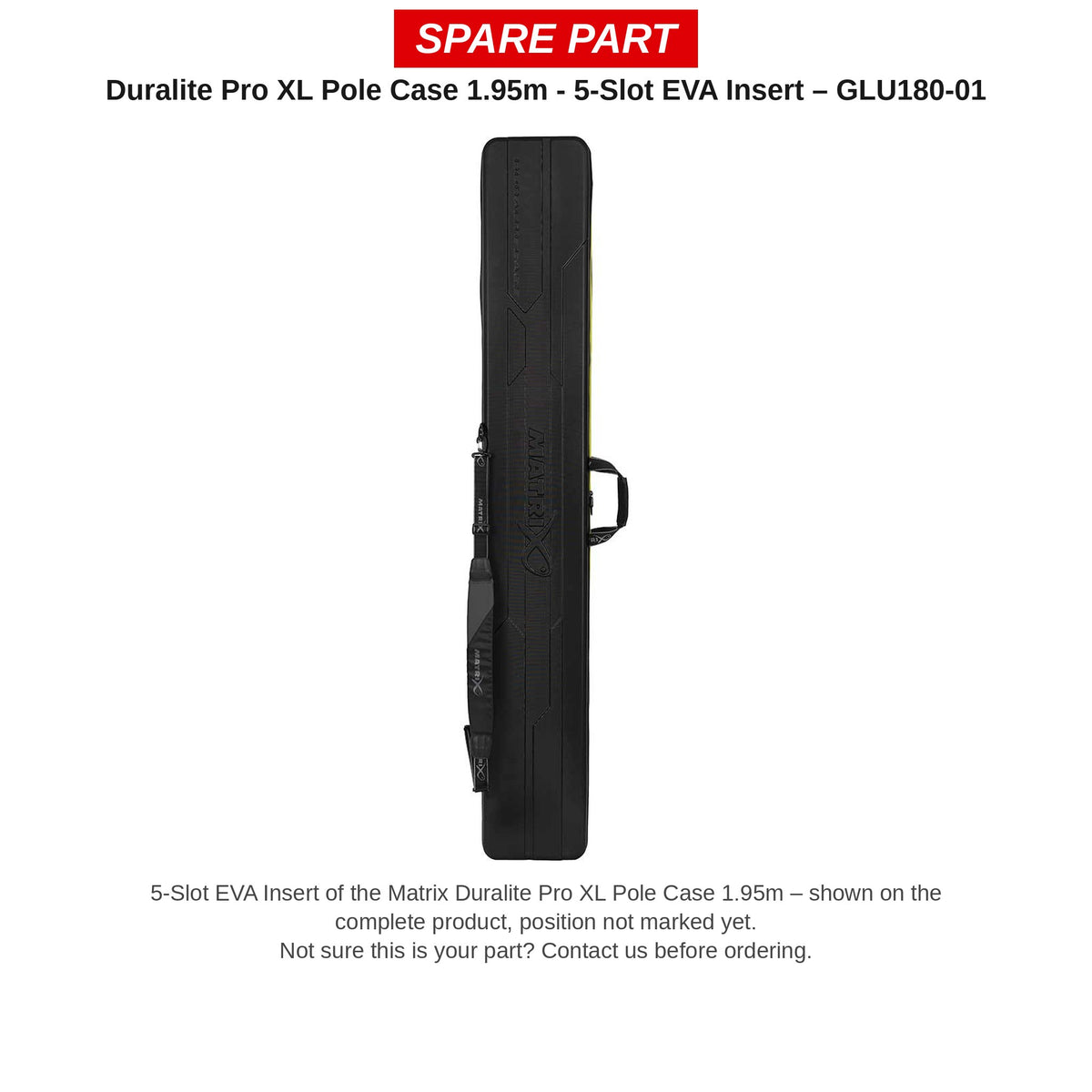 Matrix EVA-inzetstuk 5 vakken Duralite Pro XL Pole Case – GLU180-01