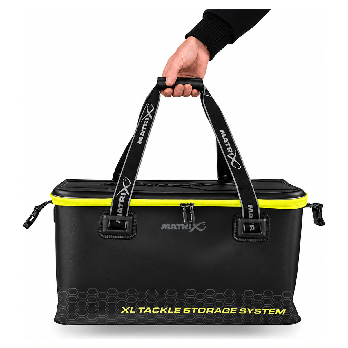 Matrix EVA XL Tackle Storage System Bag Only, tas aan de gevoerde handgreep gedragen