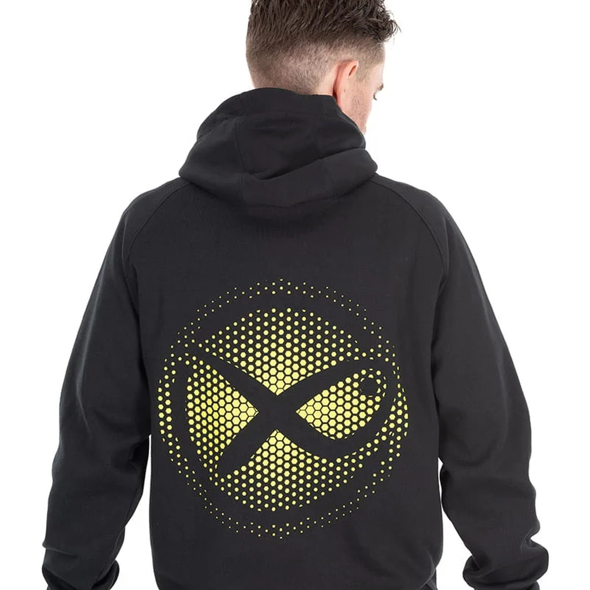 Matrix Fade Logo Hoody Black/Lime – achterkant studio