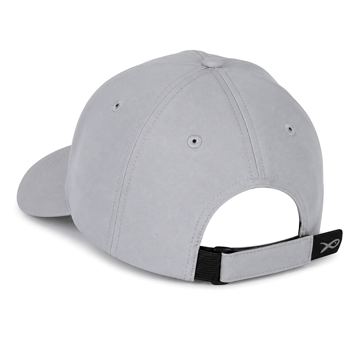 Matrix Faded Print Cap Light Grey van achteren met verstelbare sluiting en zwart Matrix-label
