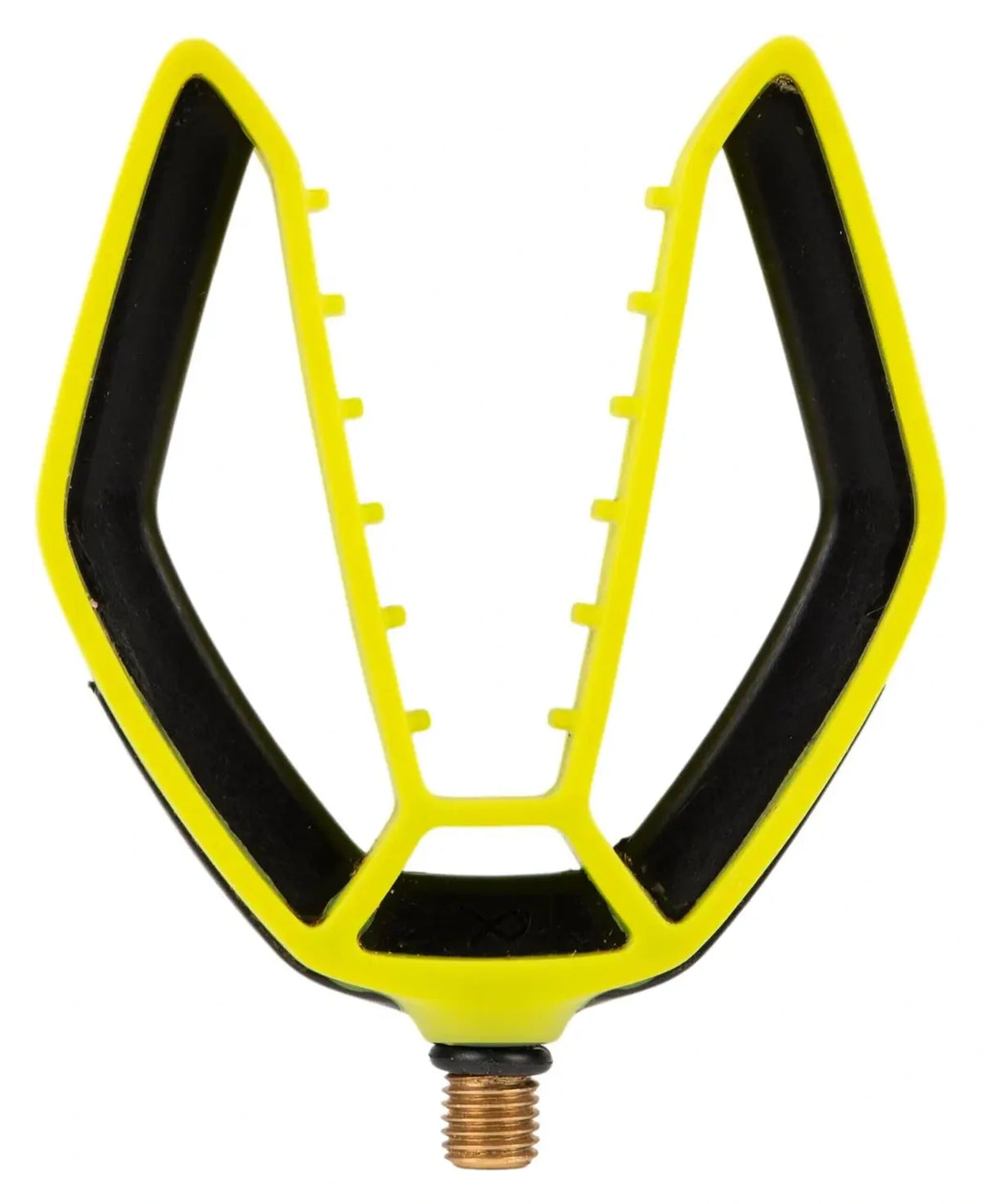 Matrix Flexi Pole Roost – vooraanzicht met zwarte rubberen grip en messing schroefdraad