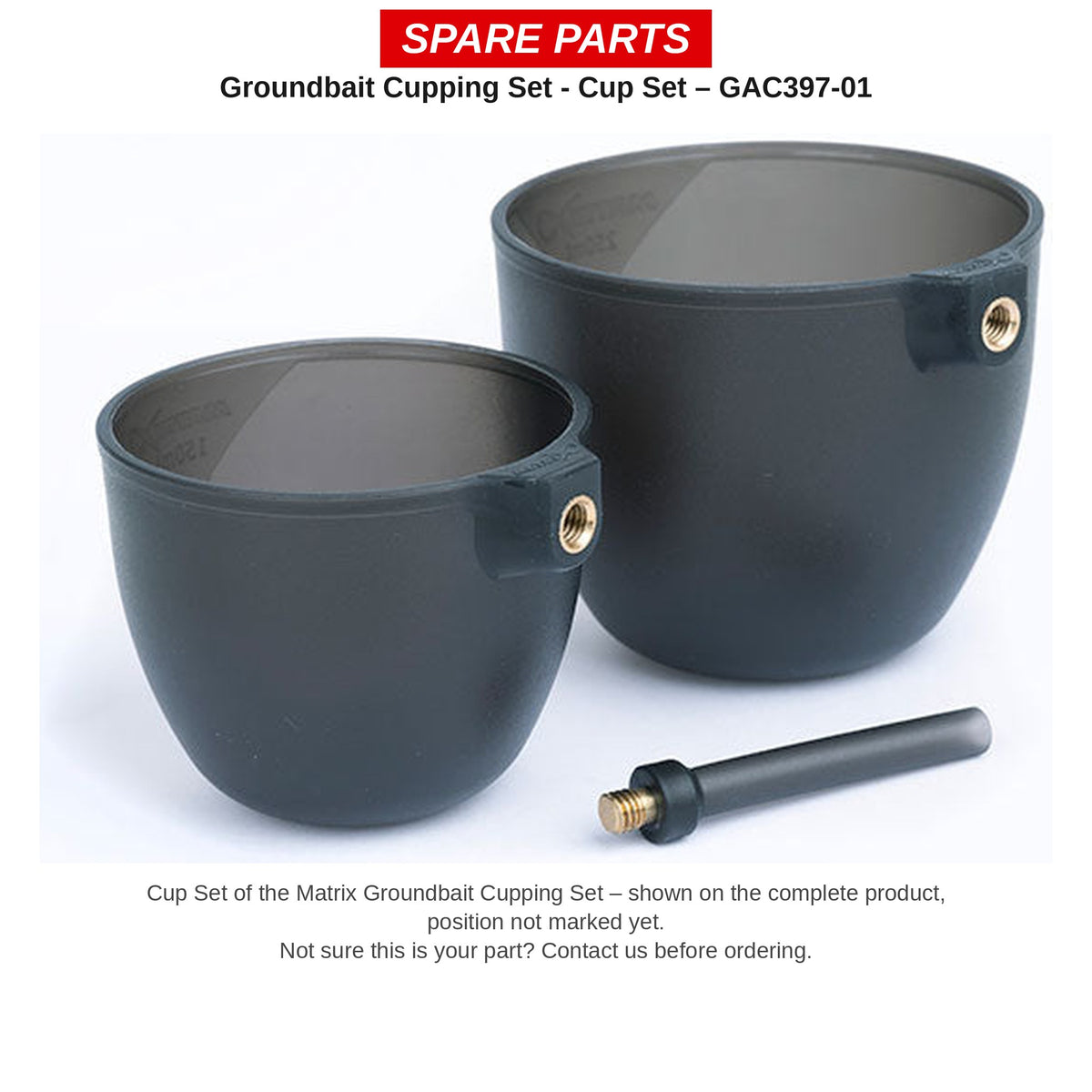 Matrix Groundbait Cupping Set - Cup Set – Voerpotten voor Pole Groundbait Cup Set