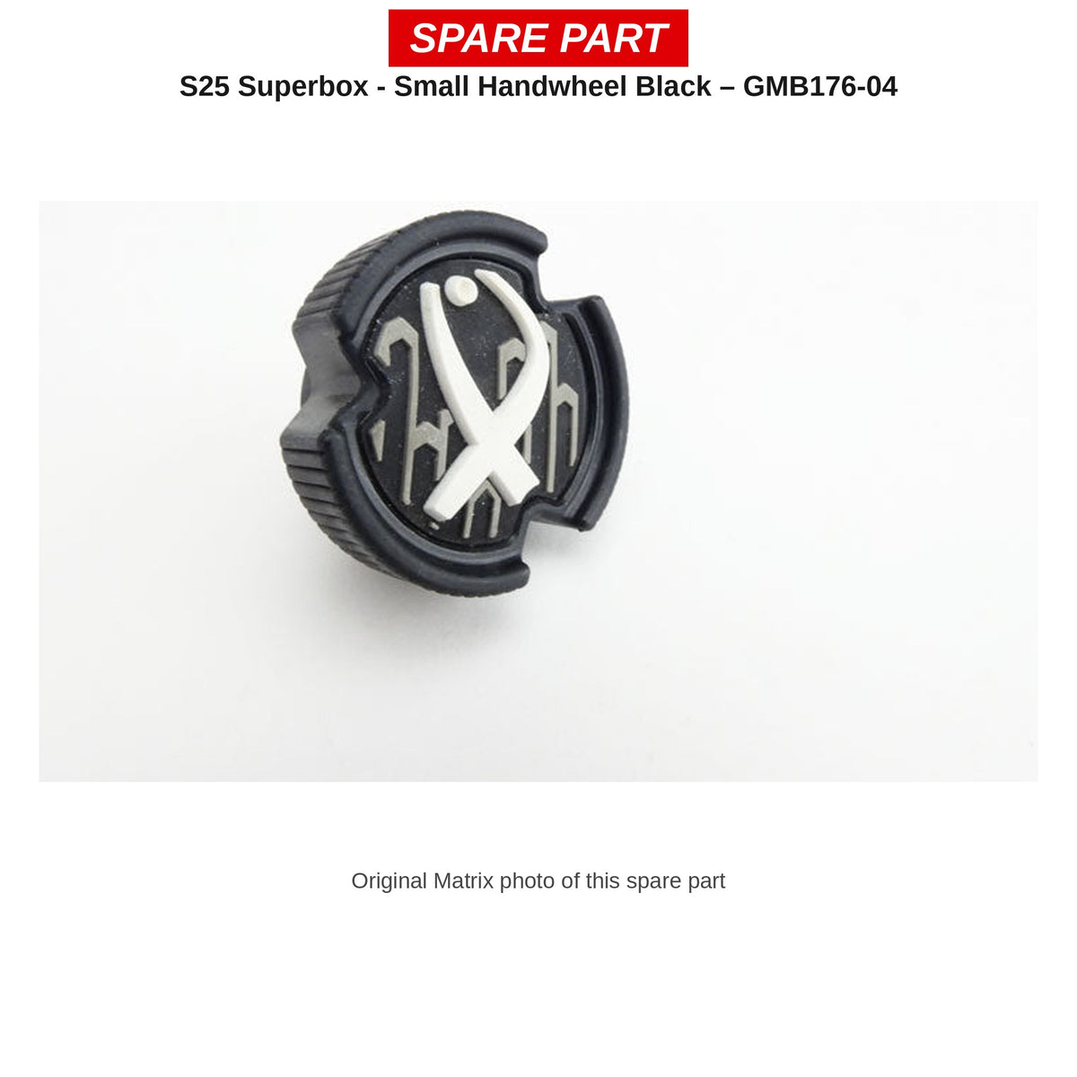 Matrix Handwieltje klein S25 Superbox (zwart) – GMB176-04