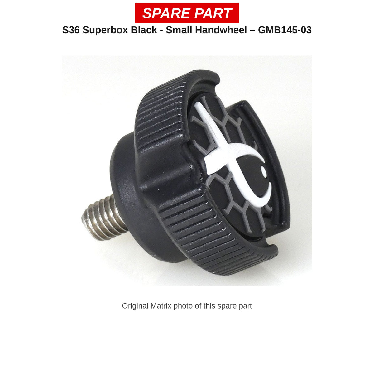 Matrix Handwieltje klein S36 (zwart) – GMB145-03