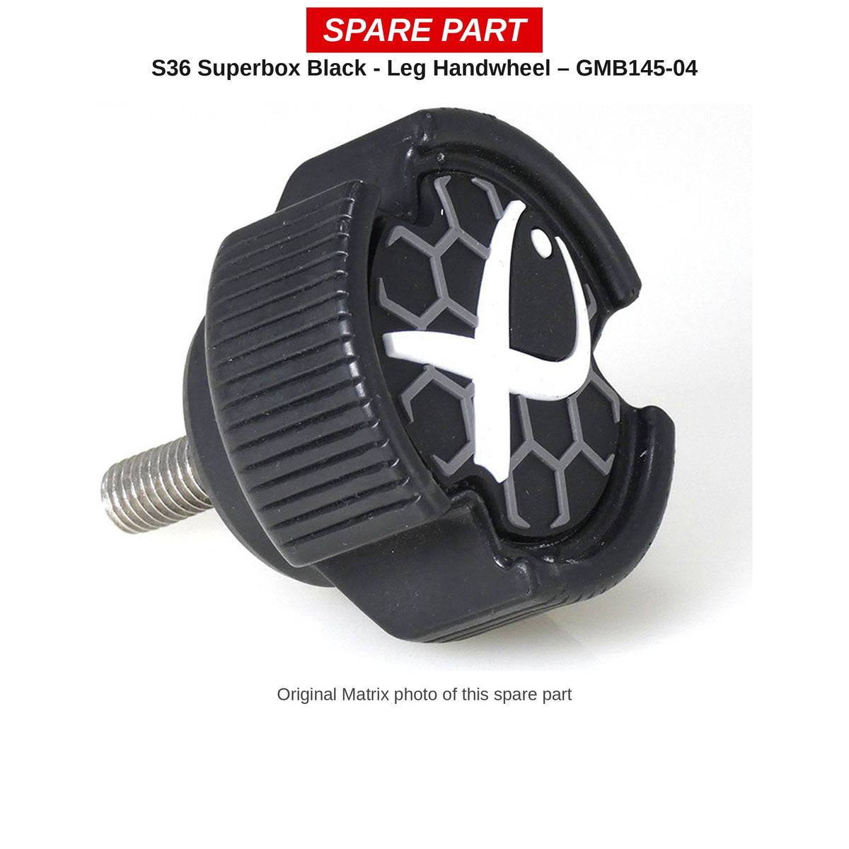 Matrix Handwieltje poot S36 (zwart) – GMB145-04