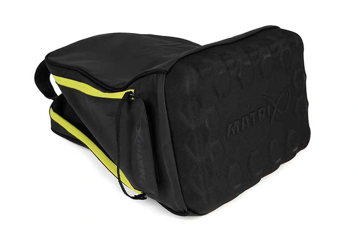 Matrix Horizon X Boot Storage Bag – onderaanzicht van de laarzentas met gevormde zwarte bodem en Matrix-logo in relief