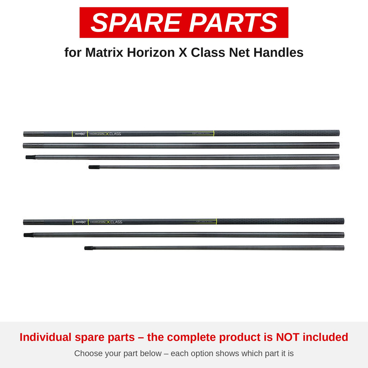Matrix Horizon X Class Net Handles – onderdelen (GLN056-1)