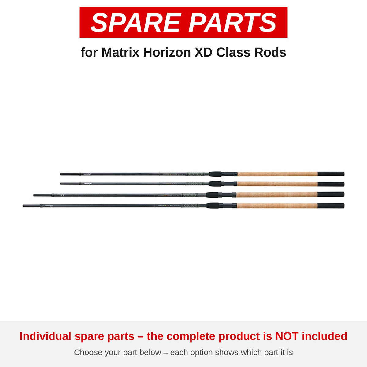 Matrix Horizon XD Class Rods – onderdelen (GRD114/C)