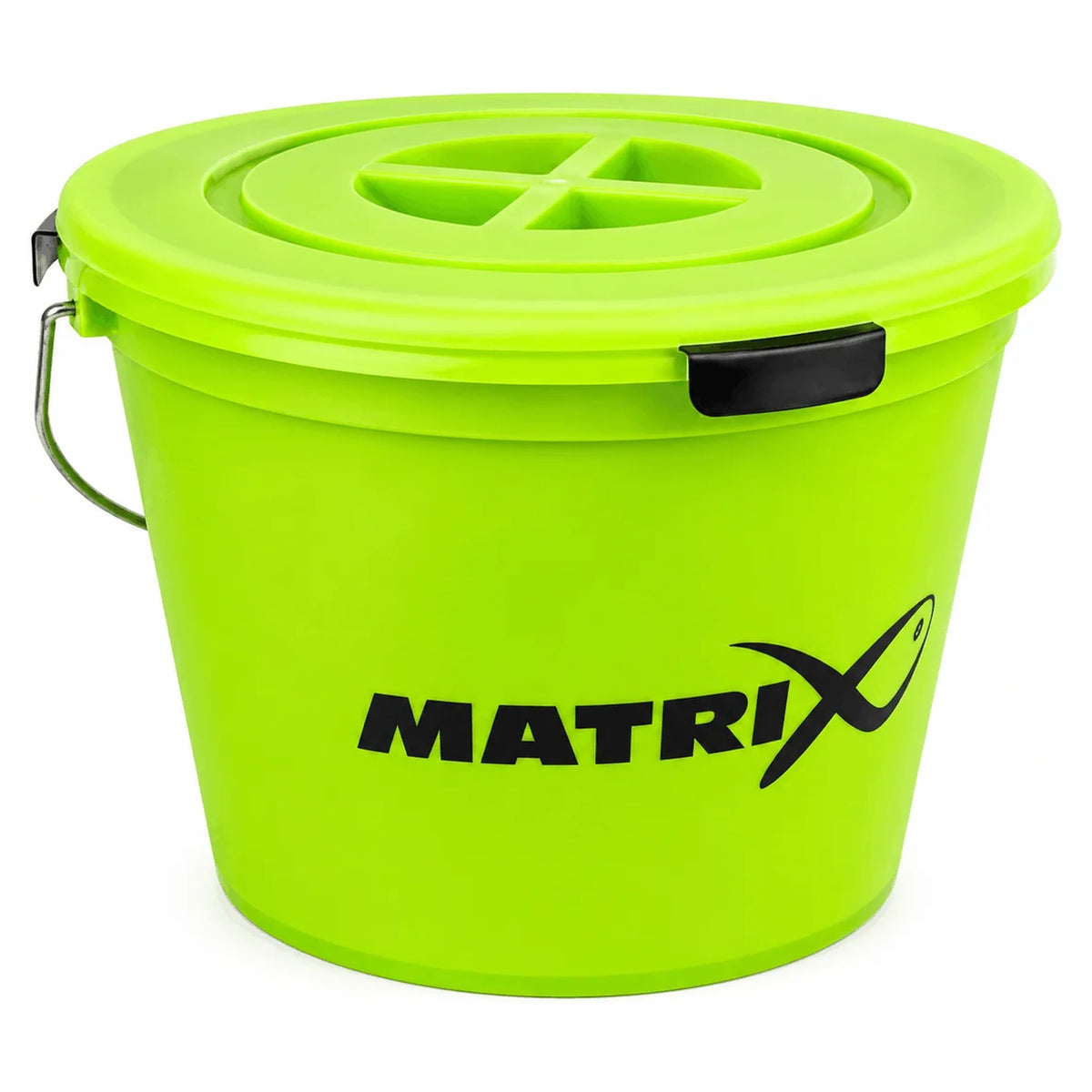 Matrix Lime Bucket Set: groene voeremmer met gesloten deksel