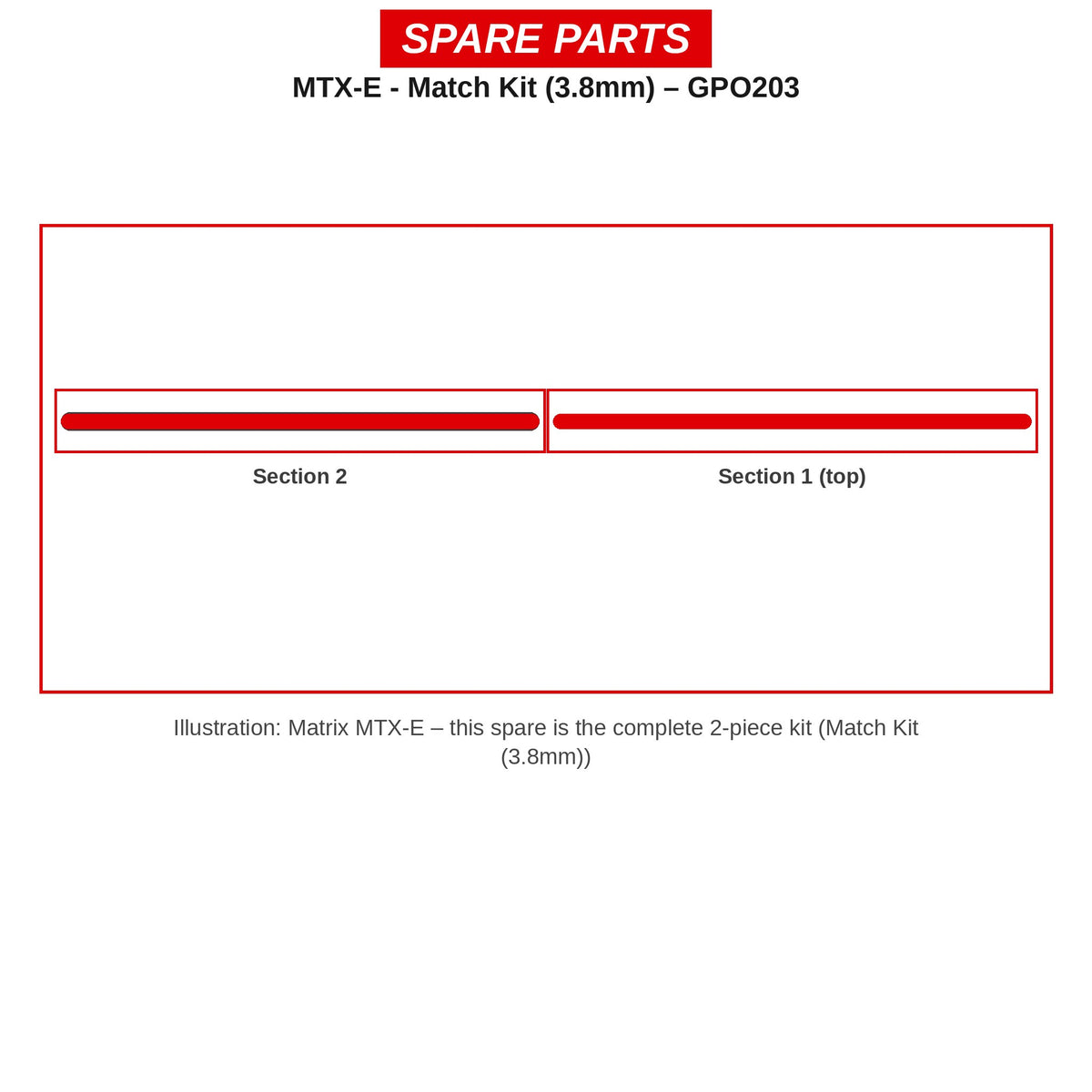 Matrix Matchkit MTX-E (3,8 mm) – GPO203