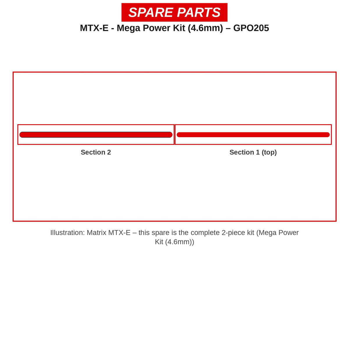 Matrix Mega powerkit MTX-E (4,6 mm) – GPO205