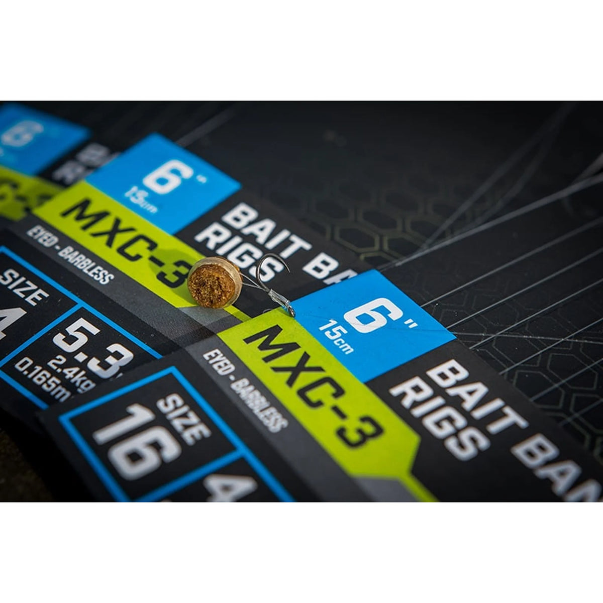 Matrix MXC-3 Bait Band Rig met pellet bij verschillende haakmaten