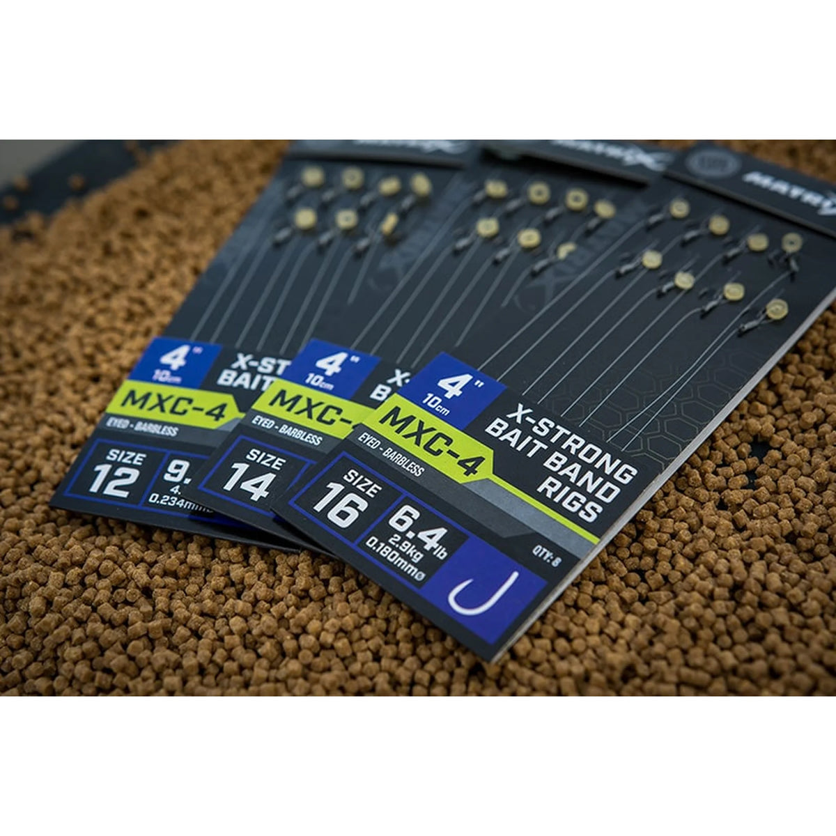 Matrix MXC-4 onderlijnen haakmaten 12 14 en 16 op pellets